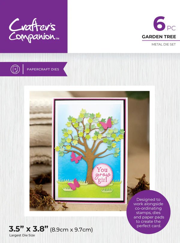 Crafter's Companion Garden Collection Metal Die - Garden Tree - Craftywaftyshop