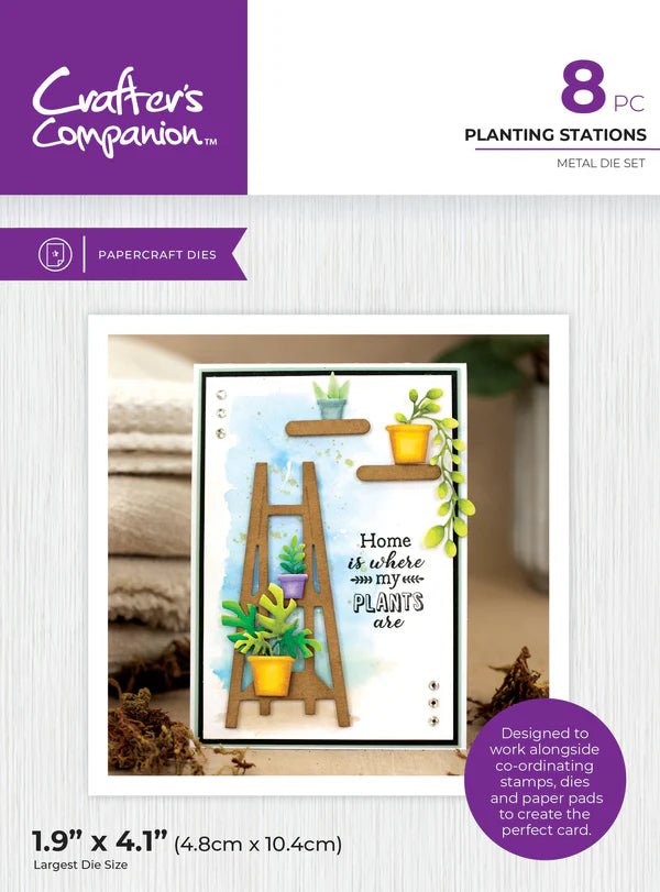 Crafter's Companion Garden Collection Metal Die - Planting Stations - Craftywaftyshop