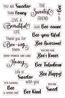 Honeysuckle Collection Clear Acrylic Stamp - Sweet Sentiments by Crafters Companion - Craftywaftyshop