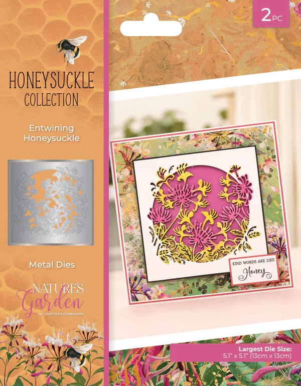 Honeysuckle Collection Metal Die - Entwining Honeysuckle by Crafters Companion - Craftywaftyshop