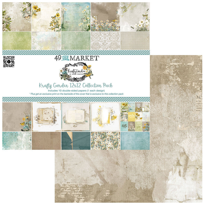 Krafty Garden 12×12 Paper Collection Pack by 49 and Market - Craftywaftyshop