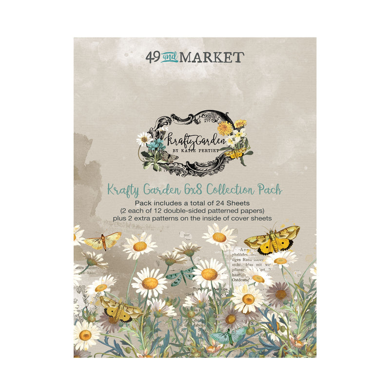 Krafty Garden 6×8 Paper Collection Pack by 49 and Market - Craftywaftyshop