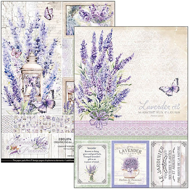 Morning in Provence Creative Pad A4 by Ciao Bella - Craftywaftyshop