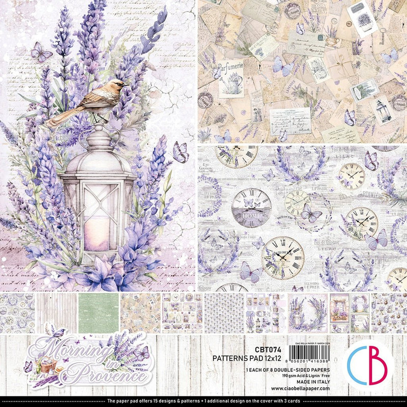 Morning in Provence Patterns Pad 12x12 by Ciao Bella - Craftywaftyshop
