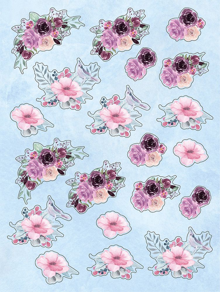 3D Topper Pad - Fancy Florals 12" x 9" by Crafters Companion - Craftywaftyshop