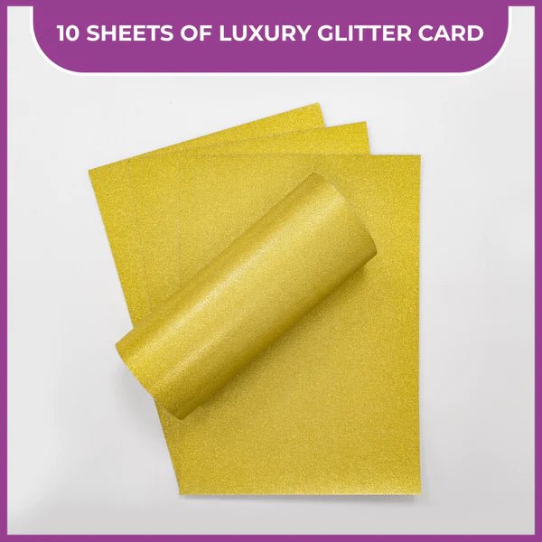 A4 Luxury Cardstock Pack Gold by Crafters Companion - Craftywaftyshop