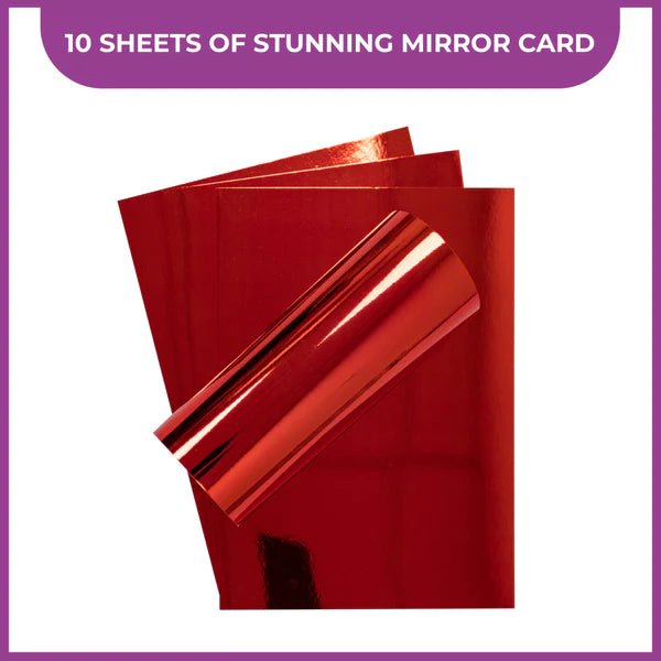 A4 Luxury Cardstock Pack Red by Crafters Companion - Craftywaftyshop