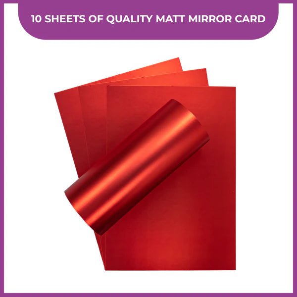 A4 Luxury Cardstock Pack Red by Crafters Companion - Craftywaftyshop