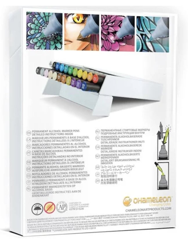 Blend & Gradient 22 Pen Delux Set CT2201 by Chameleon - Craftywaftyshop