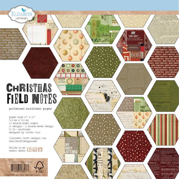 Christmas Field Notes by Elizabeth Craft Designs - Craftywaftyshop