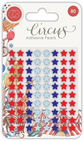 Circus Adhesive Pearl Stars by Craft Consortium - Craftywaftyshop