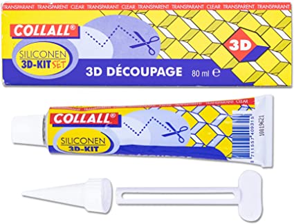 Collall 80ml SILICONE 3D Kit with Tools - Craftywaftyshop