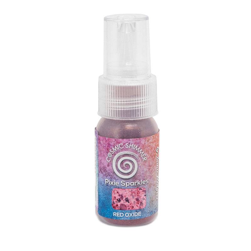 Cosmic Shimmer Jamie Rodgers Pixie Sparkles Red Oxide 30ml - Craftywaftyshop