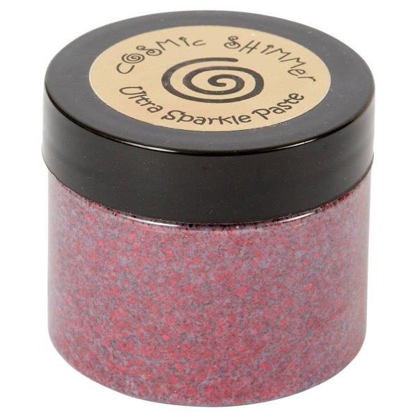 Cosmic Shimmer Ultra Sparkle Texture Paste Apple Red - Craftywaftyshop