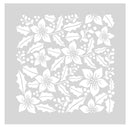Crafters Companion Stencil Set - Christmas Poinsettia - Craftywaftyshop
