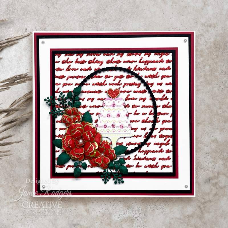 Creative Expressions Jamie Rodgers Love Letters 6 in x 6 in Stencil - Craftywaftyshop