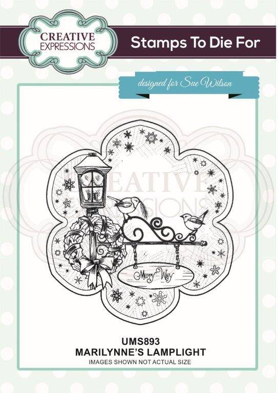 Creative Expressions Marilynne Lamplight Pre Cut Stamp Coords With CED3184 - Craftywaftyshop