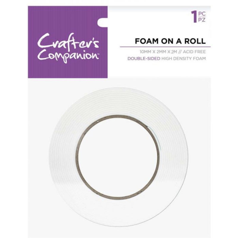 Double Sided Foam on a Roll 10mm x 2mm x 2M by Crafters Companion - Craftywaftyshop