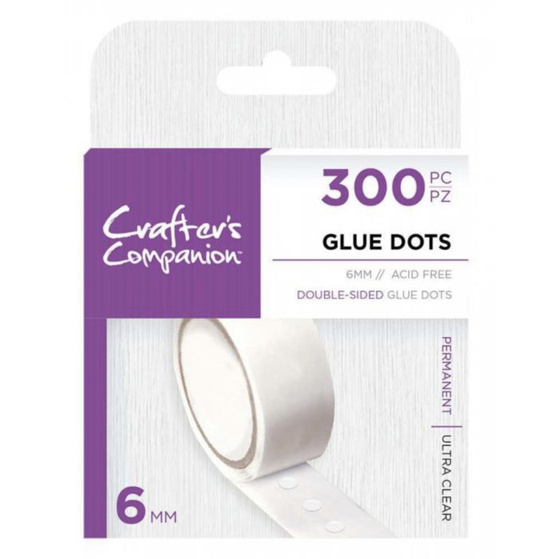 Double Sided Glue Dots 6mm by Crafters Companion - Craftywaftyshop