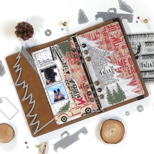 Elizabeth Craft Designs Planner Essentials 16 Christmas Tree Page - Craftywaftyshop
