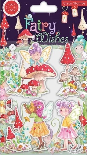 Fairy Wishes Stamp Set Flowers by Craft Consortium - Craftywaftyshop