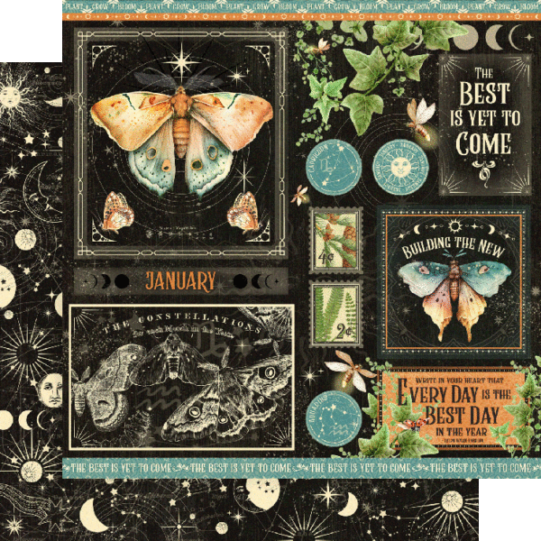 Graphic 45 Life is Abundant 12×12 Collection Pack with Stickers - Craftywaftyshop