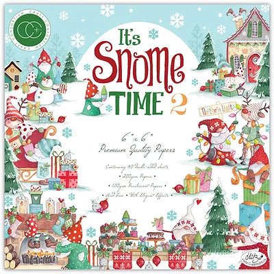 It's Snome Time 2 Premium 6x6 Paper Pad by Craft Consortium - Craftywaftyshop