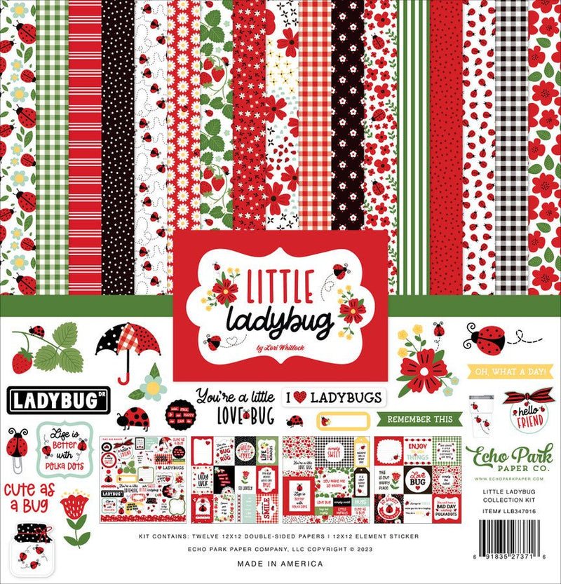 Little Ladybug Collection Kit by Echo Park - Craftywaftyshop