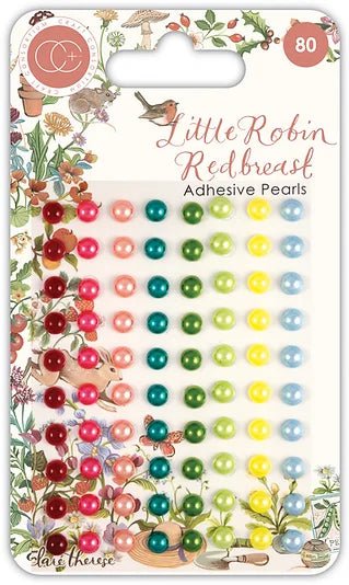 Little Robin Redbreast Adhesive Pearls by Craft Consortium - Craftywaftyshop