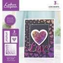 Love Hearts Stencil Set by Crafters Companion - Craftywaftyshop