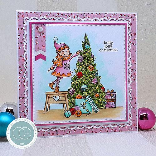 Made by Elves Tree Stamp Set by Craft Consortium - Craftywaftyshop