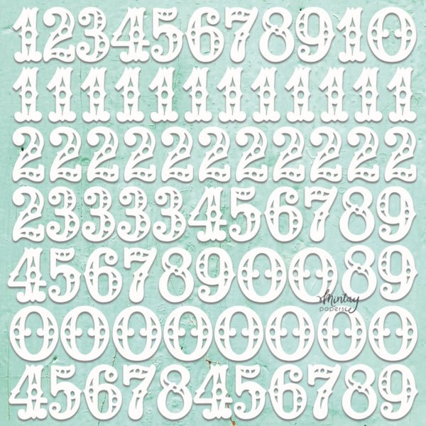 Mintay Chippies Decor Numbers - Craftywaftyshop