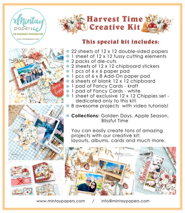 Mintay Harvest Time Creative Kit - Craftywaftyshop