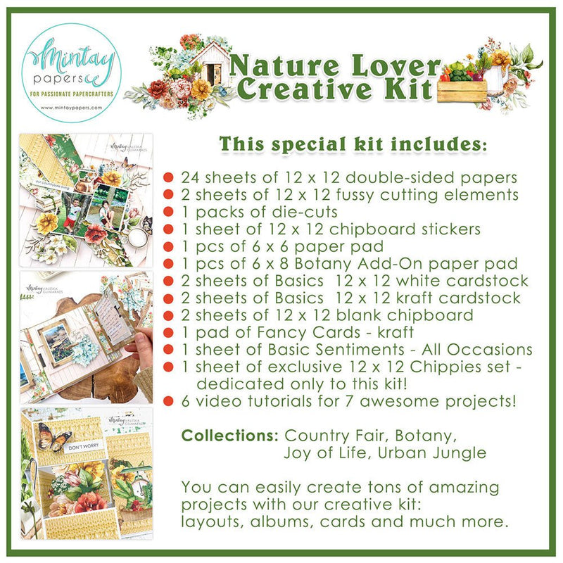 Mintay Nature Lover Creative Kit - Craftywaftyshop
