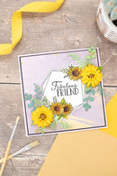 Nature's Garden - Sunflower Collection - Stamp and Die - Fabulous Frame - Craftywaftyshop