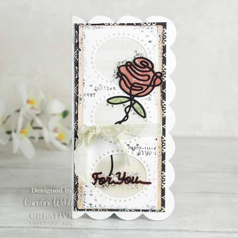 One-liner Collection Roses Craft Die by Creative Expressions - Craftywaftyshop