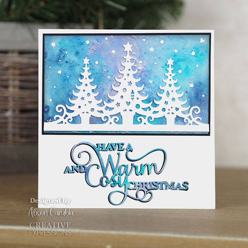 Paper Cuts Christmas Tree O Double Edger Craft Die by Creative Expressions - Craftywaftyshop