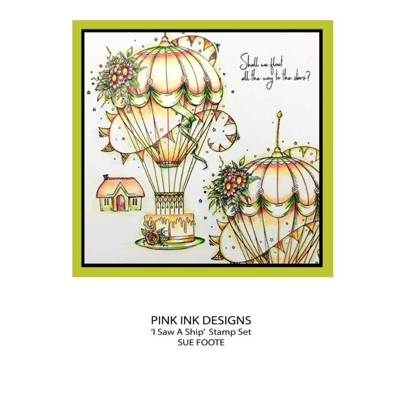 Pink Ink Designs I Saw A Ship 6 in x 8 in Clear Stamp Set - Craftywaftyshop