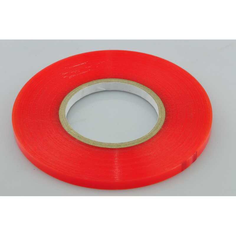 Red Liner Double Sided Polyester Transparent Tape 9mm x 50m - Craftywaftyshop