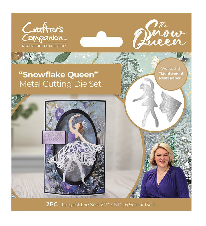 Sara Signature The Snow Queen Metal Dies - Snowflake Queen by Crafters Companion - Craftywaftyshop