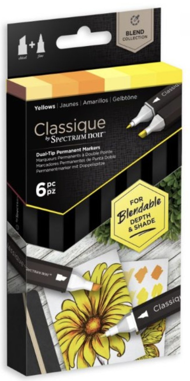 Spectrum Noir Classique 6PC - Yellows - Craftywaftyshop