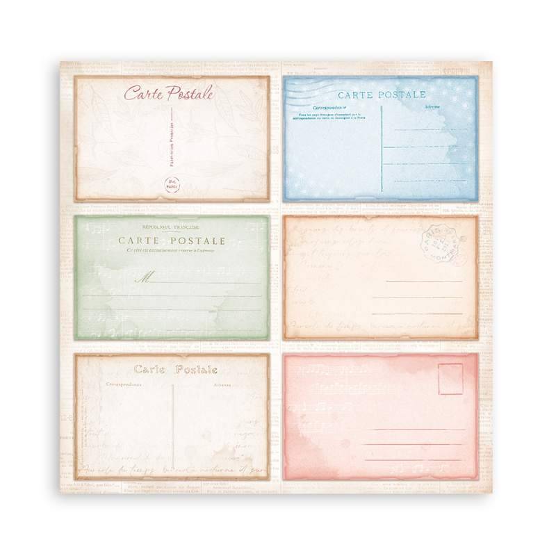 Stamperia Scrapbooking Pad 10 sheets 30.5 x 30.5(12×12) Create Happiness Oh Lá Lá - Craftywaftyshop