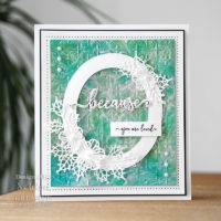 Sue Wilson Bold Shadowed Sentiments Because Craft Die and Stamp Set by Creative Expressions - Craftywaftyshop