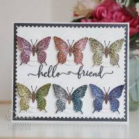 Sue Wilson Bold Shadowed Sentiments Hello Craft Die and Stamp Set by Creative Expressions - Craftywaftyshop