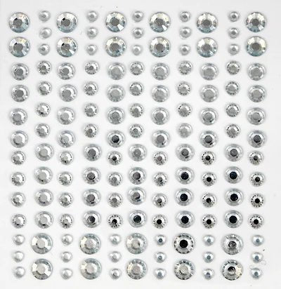 The Essential Embellishments Adhesive Rhinestone Gems Clear by Craft Consortium - Craftywaftyshop