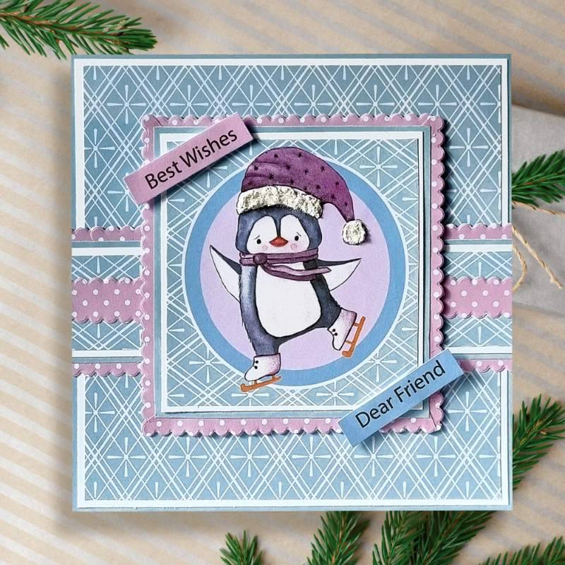 The Paper Boutique Christmas Fun Pals 8 in x 8 in Essential Topper Pad - Craftywaftyshop