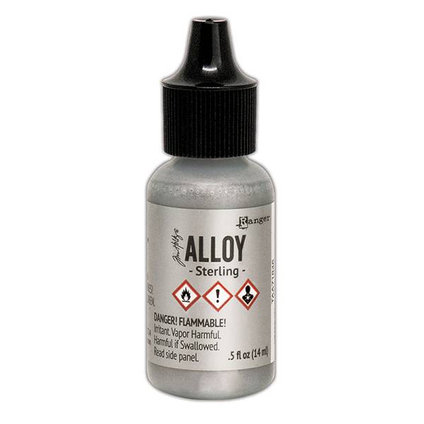 Tim Holtz Alcohol Ink Alloy Sterling by Ranger - Craftywaftyshop