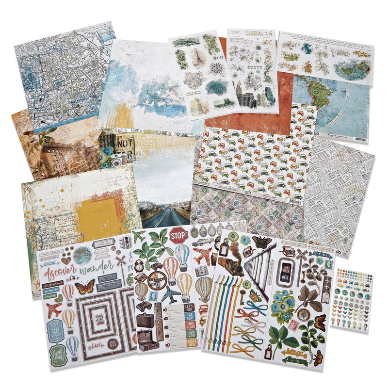 Wherever Collection Bundle with Custom Chipboard by 49 And Market - Craftywaftyshop