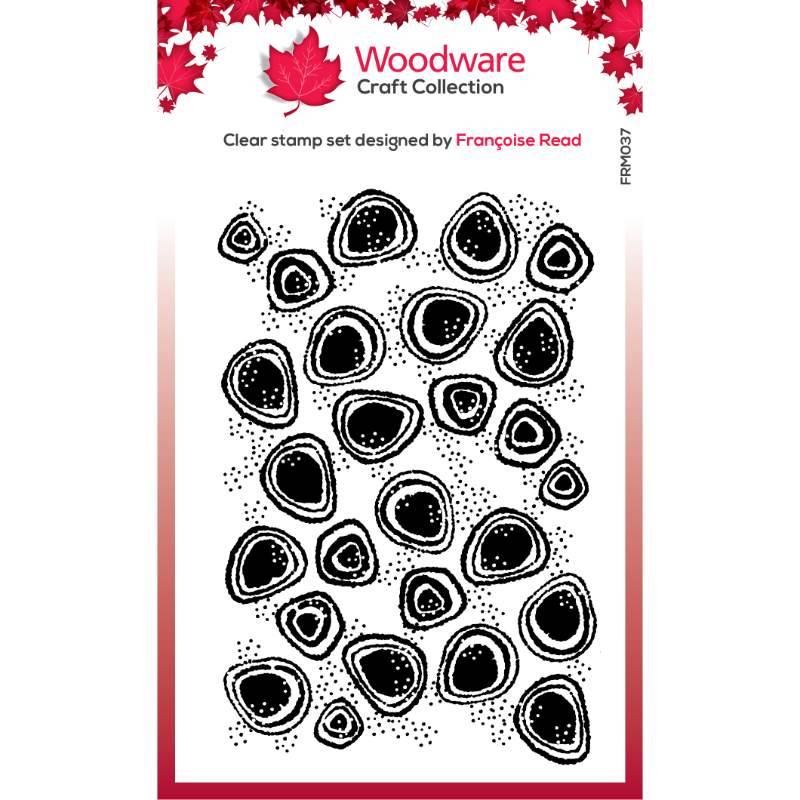 Woodware Clear Singles Spot Background 3.8 in x 2.6 in Stamp by Creative Expressions - Craftywaftyshop