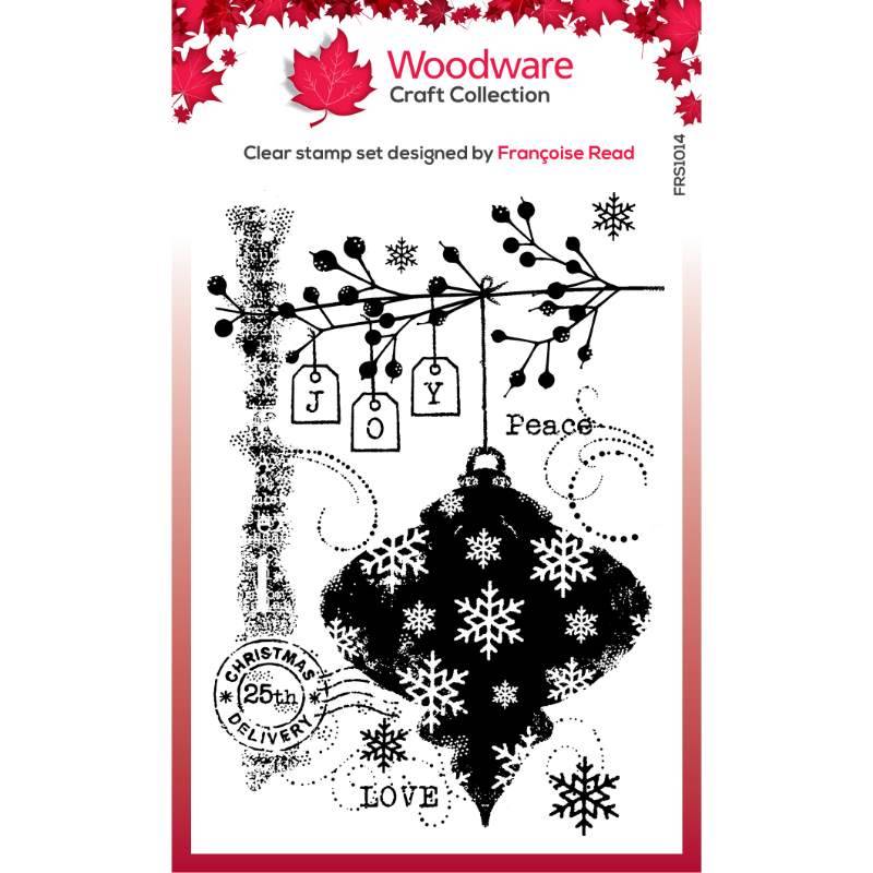 Woodware Clear Singles Winter Bauble 4 in x 6 in Stamp Set by Creative Expressions - Craftywaftyshop